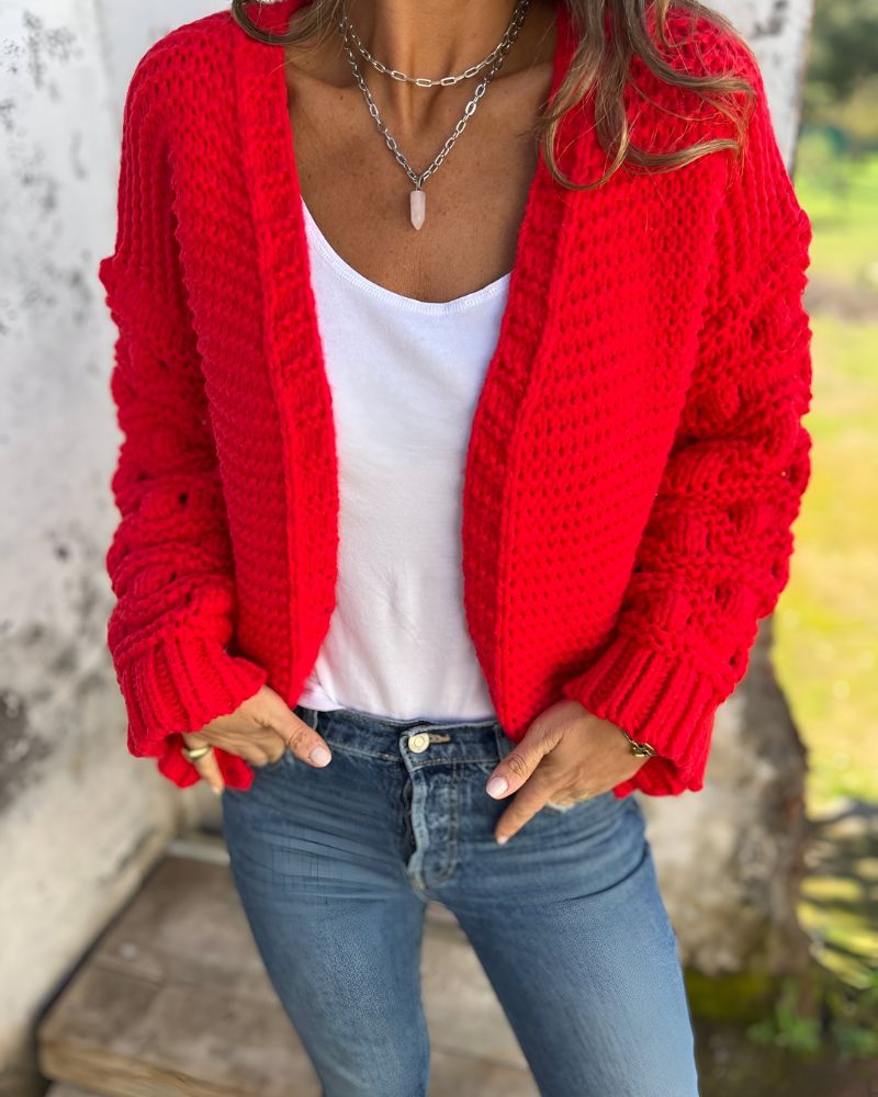 Aimee - Elegant Long Sleeve Cardigan