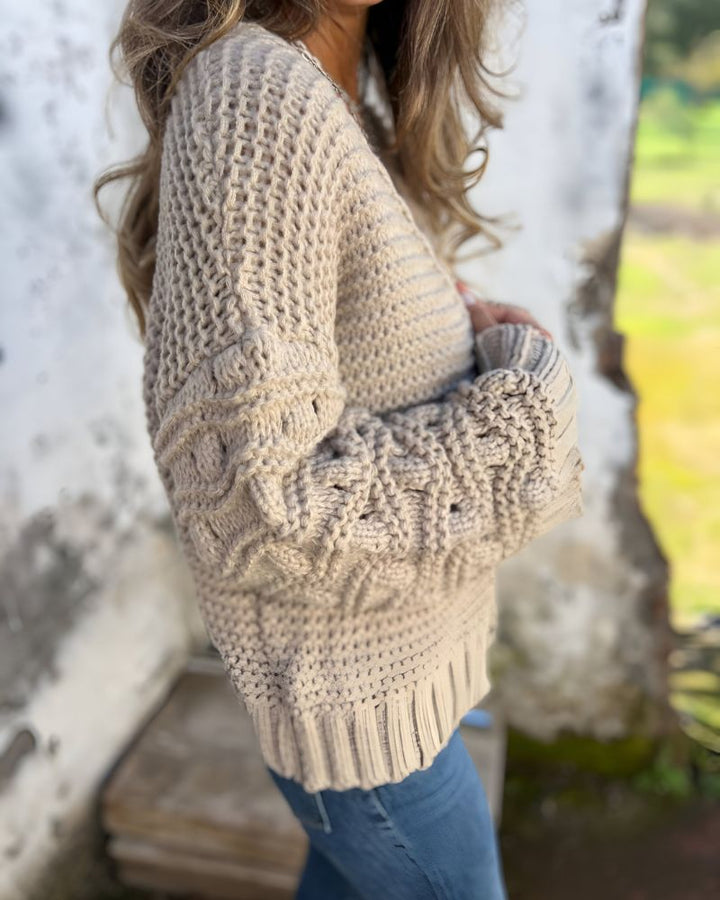 Aimee - Elegant Long Sleeve Cardigan