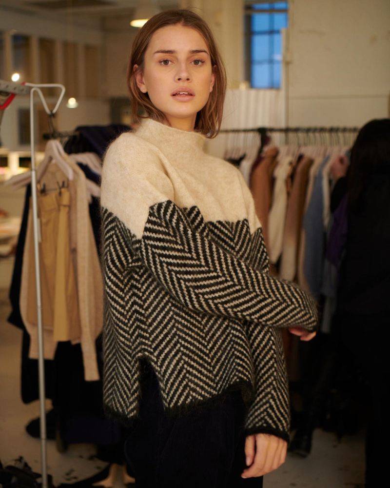 Malene - Cotton Turtleneck Sweater