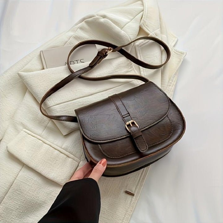 Valeria Classic Saddle Crossbody Bag