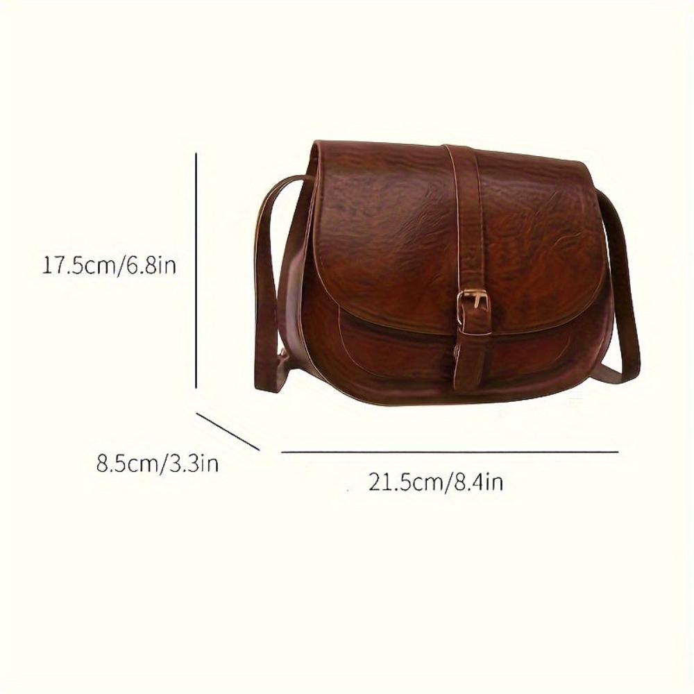Valeria Classic Saddle Crossbody Bag