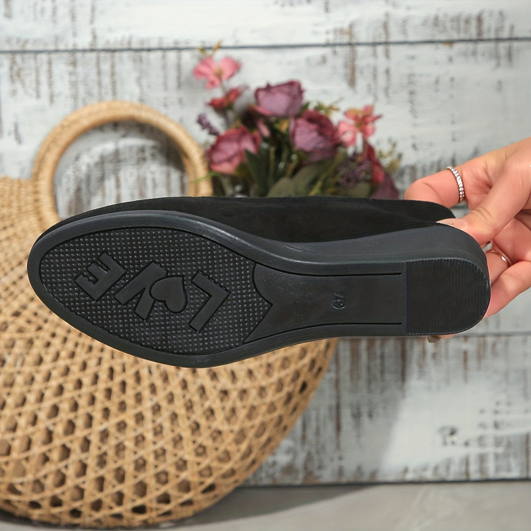 Elaine - Comfortable Wedge Heel Ballerinas