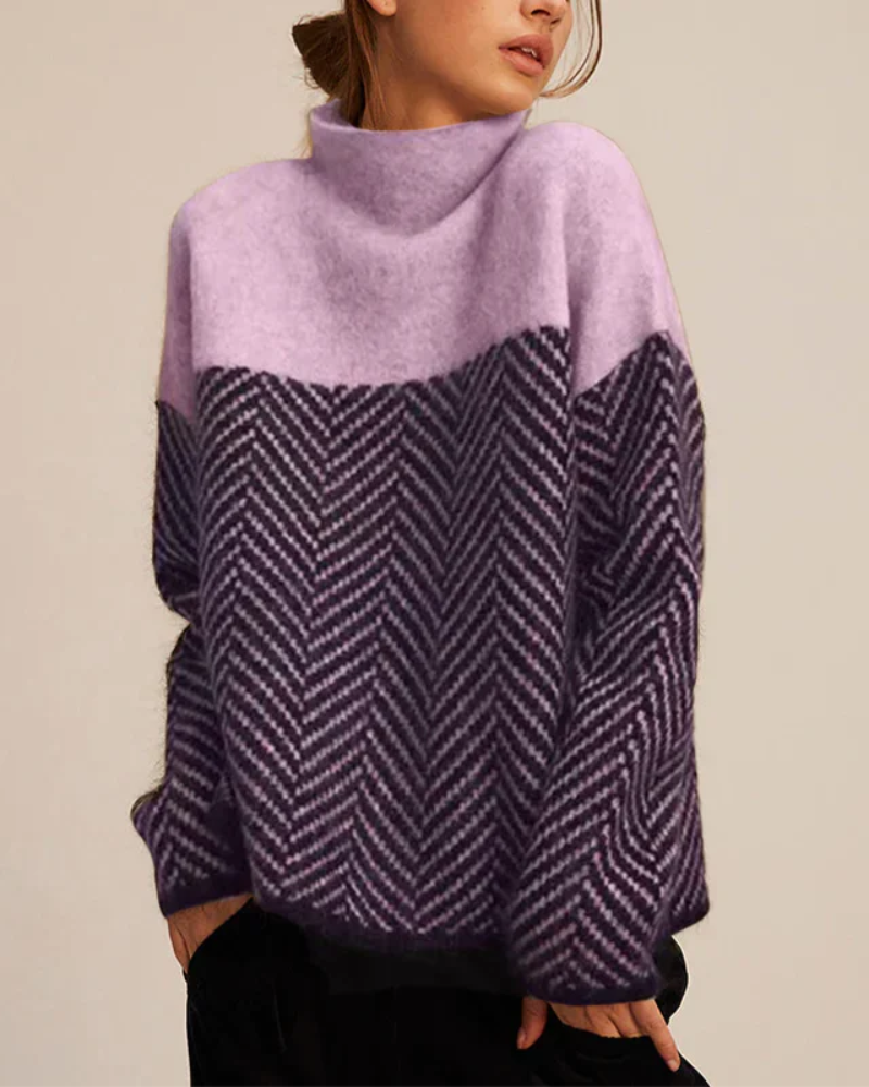 Malene - Cotton Turtleneck Sweater